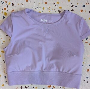 Popdlex Lavender Cropped Active Top Medium